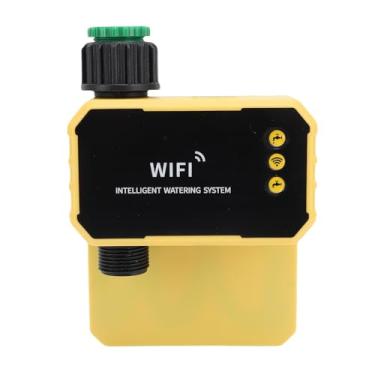 Imagem de WALFRONT Timer de Sprinkler Smart Wifi Com Painel Solar Timer de Mangueira de Válvula de Rega Automática para Vilas de Vilas na Cobertura Jardins Com Recurso de Detecção de Chuva