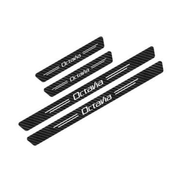 Imagem de Adesivos Para Soleira De Porta De Carro Skoda Fabia Octavia Karoq Rapi