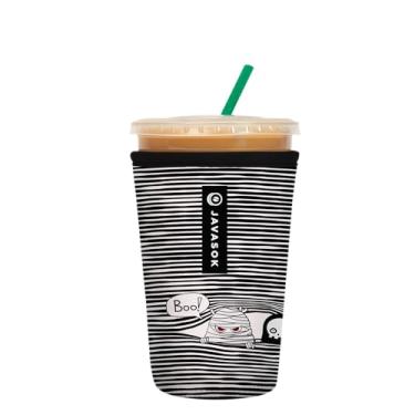 Imagem de Sok It JavaSok Iced Coffee & Cold Soda Neoprene Cup Sleeve (Peek-A-BOO, Médio: 623.7-793.8 g)