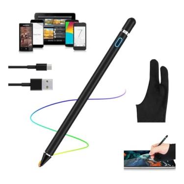 Imagem de Caneta Capacitiva Touch Screen Universal windows android para Escrita Desenho em Telas Cor Preto