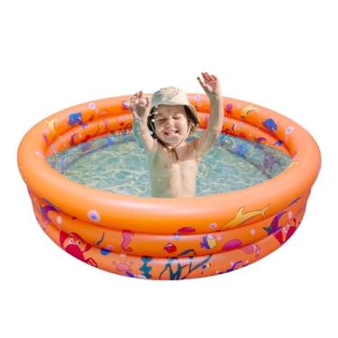 Imagem de Piscina Banheira Infantil Inflável 100 Litros Laranja Summer Fun