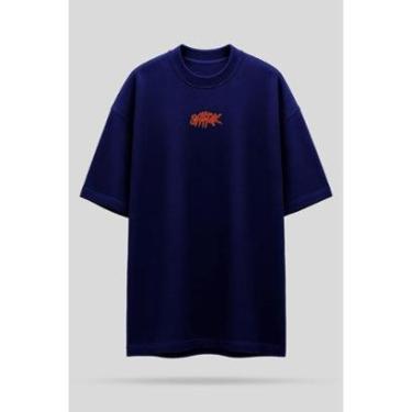 Imagem de Camiseta Oversized Shatark Pokémon - Azul Marinho-Masculino
