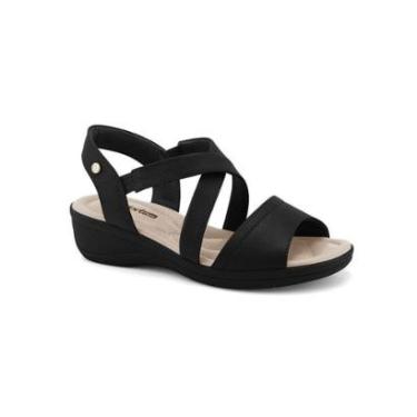 Imagem de Sandália Comfort Flex Preto Feminino 23-88404-Feminino
