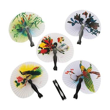 Imagem de MINI VENTILADORES DOBRÁVEIS ORIENTAIS - Artigos de festa - 12 peças