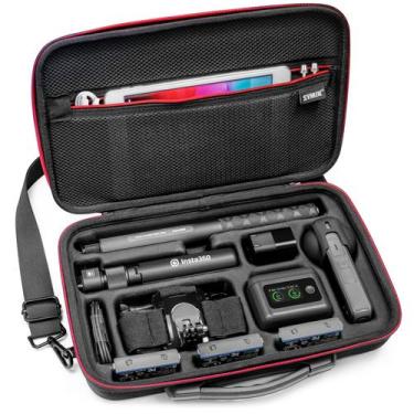 Imagem de Mala de transporte SYMIK S320-X para Insta360 X5 X4 com alça e bolso