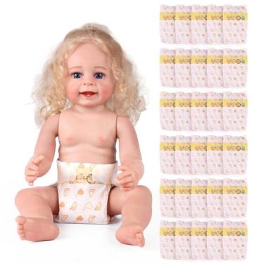 Imagem de Conjunto de fraldas BABESIDE Reborn Baby Doll 17-24 polegadas, 30 unid