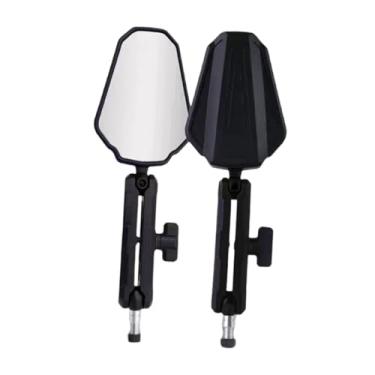 Imagem de JicSuXi Espelhos retrovisores para motocicleta ajustáveis, fáceis de instalar e manter, liberação rápida profissional, substitui espelhos de motocicleta