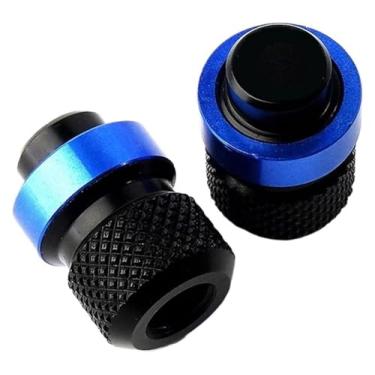 Imagem de Válvula de pneu de motocicleta CNC suporte lateral ampliador almofada compatível com F850GS F750GS F 750 850 GS Adventure 2018-2021 2022 (válvula de pneu azul)