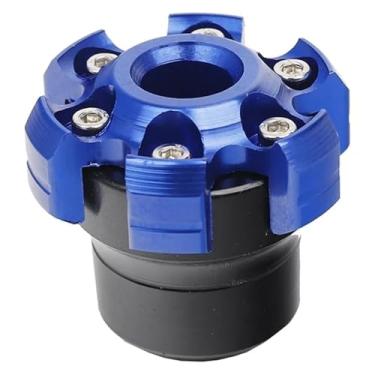 Imagem de BYYINGSUS Protetor de colisão da roda do garfo dianteiro traseiro da motocicleta antiqueda protetor deslizante da moldura da roda da motocicleta proteção deslizante (azul)