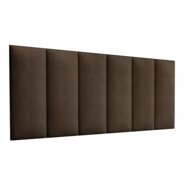 Imagem de Cabeceira Casal Spin 140x45 – Qualidade e Estilo com Ótimo Custo-Benefício Marrom