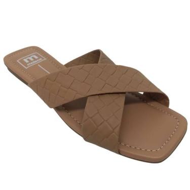 Imagem de Chinelo Moleca Feminino Texturizado com Design Moderno, Nude, 35
