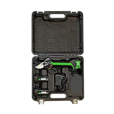 Imagem de Tesoura elétrica para galhos, podador de madeira, podador de jardim sem fio, faixa de diâmetro de corte de 2,5 cm a 3 cm com 2 baterias, 16,8 V, 200 Omah, movimento completo de fio de cobre