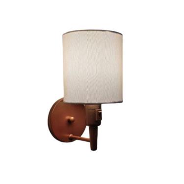 Imagem de Arandela Cilíndrica Md-2030 Cobre Com Liga e Desliga Cupula Branca - Bivolt