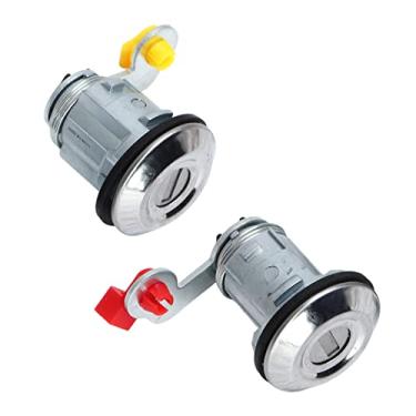 Imagem de Generic Cilindro de Fechadura de Porta, Cilindro de Fechadura de Porta de Carro ABS, Liga de Metal Inoxidável para Veículo
