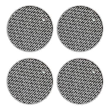 Imagem de 2X Kit 4 Descanso De Panela Silicone Protetor Antiaderente