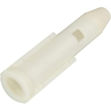 Imagem de Hitommy Adaptador de manga do botão de mudança de marcha, plástico branco, 68,7 mm de comprimento, 11 mm de diâmetro, compatível com Peugeot 106 107 206 207 301 306 307 308 2008 3008 406 508 5008 605