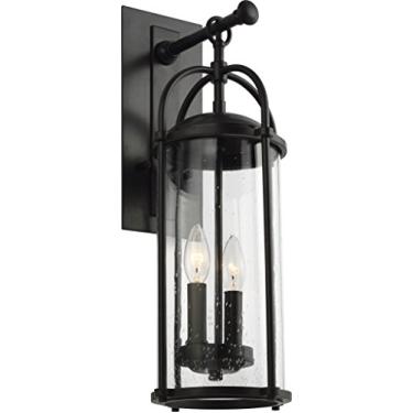 Imagem de Feiss OL7622ES Dakota Iluminação de Jardim Externo Lanterna de Parede, Bronze, 2 Luz (20 L x 21 polegadas A) 120 watts