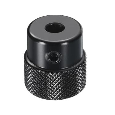 Imagem de Volante de liga de alumínio 20 mm OD 5 mm furo de alumínio fresadora de alumínio com chave inglesa e 2 peças de parafusos para torno de fresadora, preto