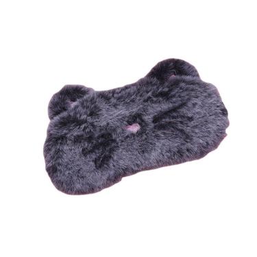 Imagem de Máscara de dormir Cat Plush para crianças e adultos, bloqueio de luz