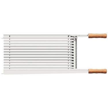 Imagem de Grelha Tramontina Churrasco Em Aço Inox Cabo Madeira Natural