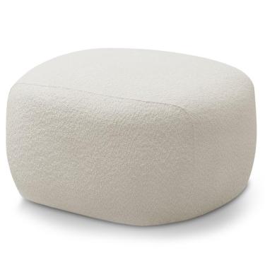 Imagem de Puff Decorativo Orgânico Para Living Donk L08 Boucle Branco - Mpozenato