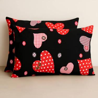 Imagem de Kit 2 Fronhas Avulsas Estampadas Para Travesseiro Malha 100% Algodão Toque Macio Com Zíper Hotel Pousada (Modelo 12, 65x50 cm)