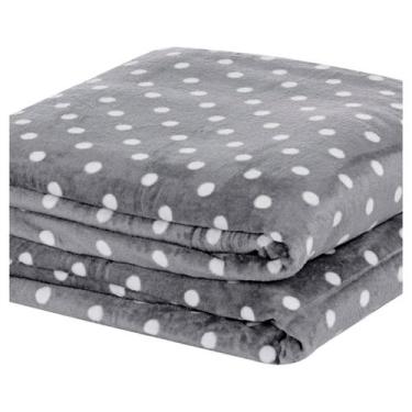 Imagem de Cobertor Solteiro Antialérgico Inverno Macio Quente Manta Petit Poá - 