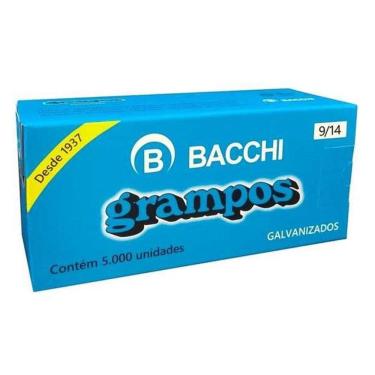 Imagem de Grampo para Grampeador 9/14 Galvanizados 5000 Unidades - Bacchi