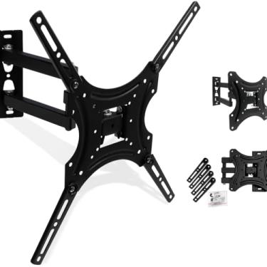 Imagem de Suporte de Parede Multiarticulado, Movimentação Total para TVs de 14' a 55'' com Maior Comprimento de Braço, Capacidade Máxima de 50 kg Kit de Instalação