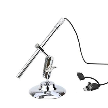 Imagem de Microscópio Digital Portátil USB Inspecção Magnificador Câmera IP67 com 8 Luzes LED Integradas Sensor CMOS Ampliação de 10X-200X para Smartphones Andr