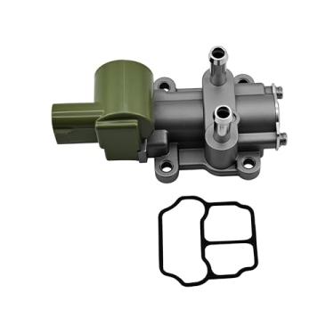 Imagem de Ovabeyna Válvula de controle de ar ocioso AC186 compatível com Honda Civic CX DX EX HX LX GX GX 1997-2000, compatível com 1997-2000 Acura EL 1.6L SOHC Substitui IACV IAC186 16022P2EA51