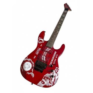 Imagem de Electric Guitar Spirit Board Graphic Double Locking Tremolo High Output Humbuckers Metal Style(Red)