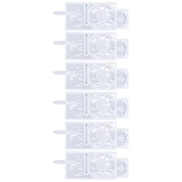 Imagem de Luqeeg Amortecedor de Tinta para Impressora UV, 6 Unidades, Material PP de, Aumenta a Capacidade do Filtro para Impressora XP600 (Branco)