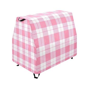 Imagem de Qilmy Pink Buffalo Plaid Kids Water Table Cover, Duty Waterproof Patio Table Covers for Outdoor Toddler Splash Tables, UV Resistant & Dustproof Play Table Protector, Cover Only