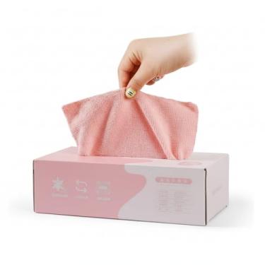 Imagem de Pano de Limpeza Microfibra, Kit 20 Panos de Microfibra Multiuso com Caixa Dispenser, 20x20cm, Alta Absorção, Lavável, Reutilizável, Sem Fiapos Pelinhos Não Risca (Rosa)