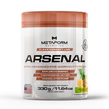 Imagem de Pré Treino Arsenal 330g Metaform Nutrition - Pêssego