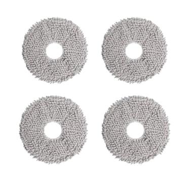 Imagem de Pano de limpeza durável, acessório compatível com os modelos Xiaomi X20+, X10+, X20 Plus e X10 Plus. Peças de reposição para o pano de limpeza do aspirador robô.(4 pcs)