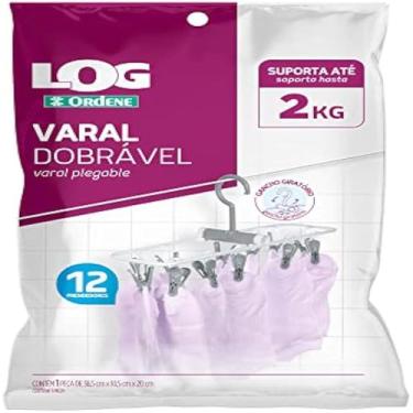 Imagem de Varal pequeno dobravel para roupas intimas, prendedor de plastico,duradouro.