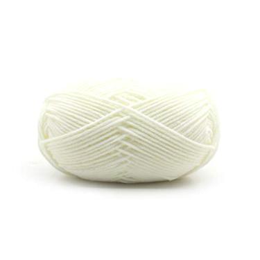 Imagem de Fio de Algodão Leite Macio Grosso Lã para Crochê e Tricô Artesanato Caseiro Tricotado Suéter Chapéu Cachecol Sapatos Fel