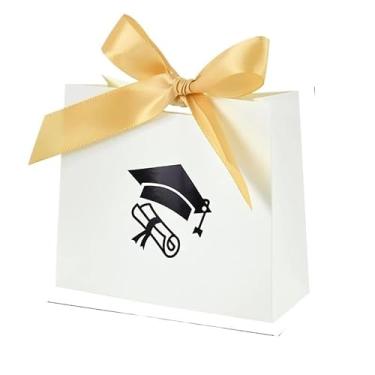 Imagem de GTIANHE-TAN Pequenos sacos de presente com alças sacos de papel a granel para artigos de festa de aniversário e ocasiões (GoldB04)