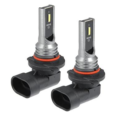 Imagem de A ABSOPRO Lâmpadas de faróis de neblina LED 9006, branco frio 6000K, potência de 80W, chips CSP, lâmpada DRL à prova d'água, branco alumínio, conjunto de 2