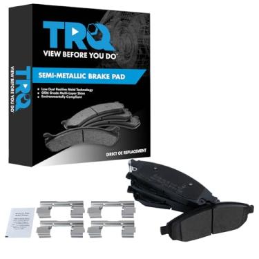 Imagem de TRQ Conjunto de pastilhas de freio dianteiras Posi metálicas para Jeep Grand Cherokee Commander