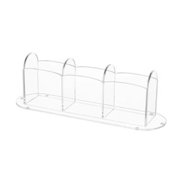 Imagem de Fiocias Caixa para Guardar Cartas de Jogos, Porta-cartas, Organizador de Brinquedos, Caixa de Acrílico Transparente de Grande Capacidade para Proteção de Cart, Três Compartimentos