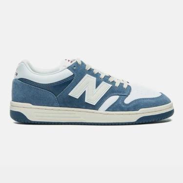 Imagem de Tênis New Balance NB480 Cinza Marrom BB480LKQ, Cinza, 41