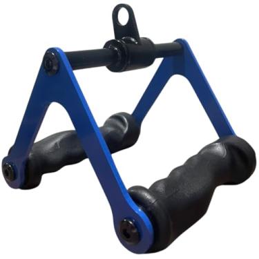 Imagem de Puxador Triângulo Academia Pegada Anatômica Ideal para Remadas e Puxadas Musculação Item Profissional Material Aço e Pegada Ergonômica Revestida ORIGYM FITNESS