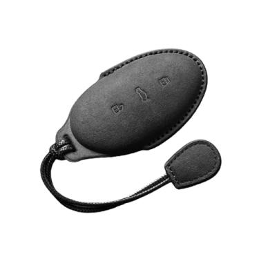 Imagem de Luxo macio camurça caso chave do carro escudo compatível com subindo r7 f7 er6 pro versão preto verde saco à prova de choque acessórios fashoin(Black-2)