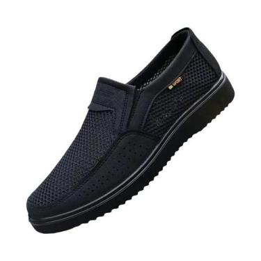 Imagem de Tênis Casuais Masculinos Em Malha Respirável Com Sola Macia Para O Ver