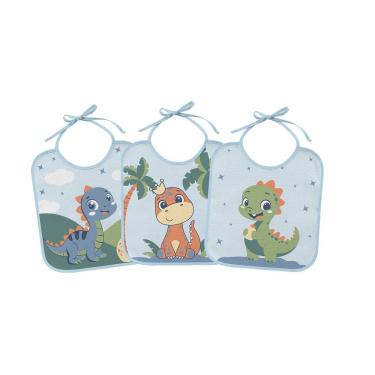 Imagem de Babador para Bebê 3 Unidades 17,5 cm x 22 cm Bercinho