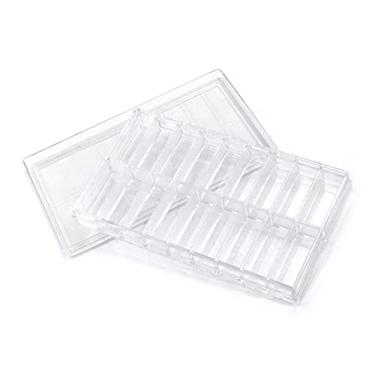 Imagem de DAGIJIRD Caixa organizadora de 18 compartimentos para armazenamento transparente de plástico, contêiner de peças de reparo de relógio