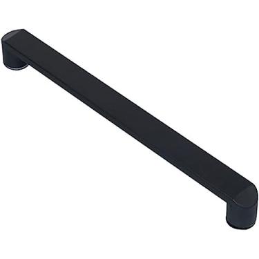 Imagem de Puxador de porta de vidro de um lado, puxador de porta de vidro de chuveiro de aço inoxidável 304 com tinta preta fosca para banheiro, substitui maçanetas antigas ou danificadas - 300 mm